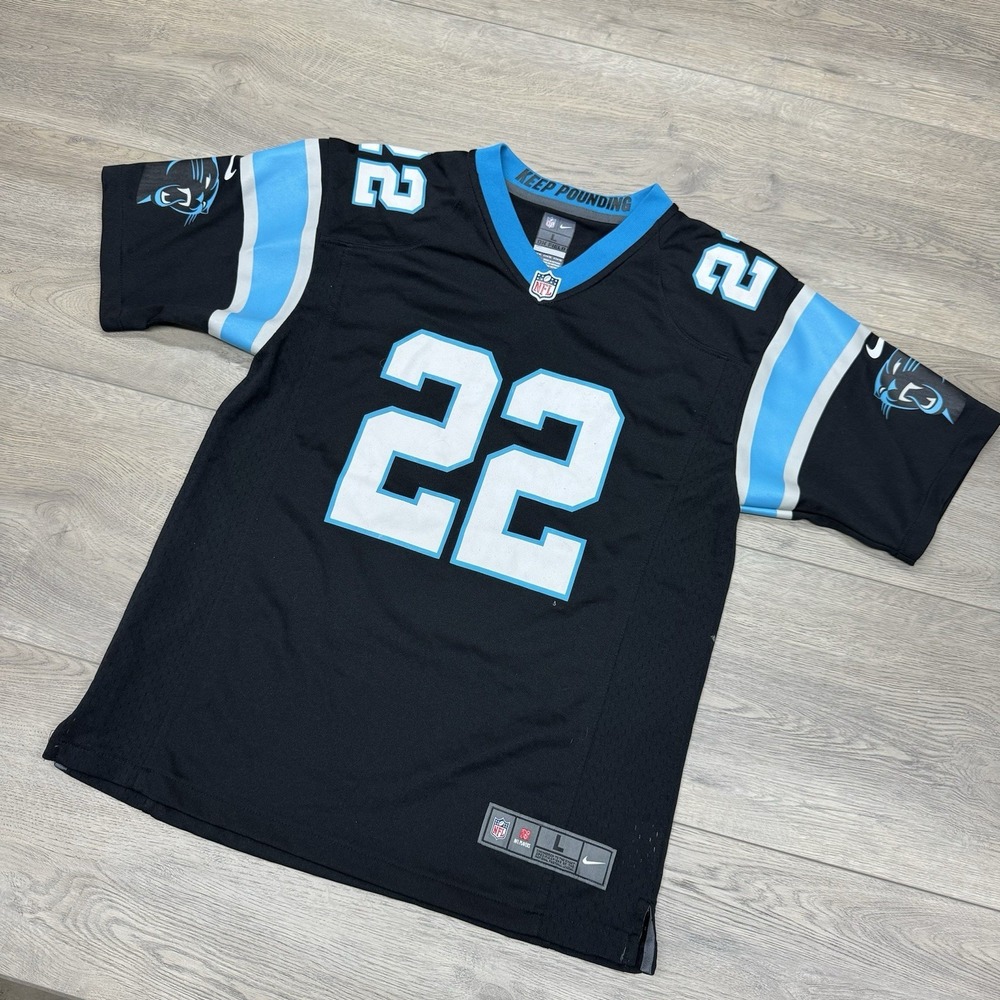 Carolina Panthers Christian McCaffrey #22 Jersey Kids Sz L Nike On Field YOUTH